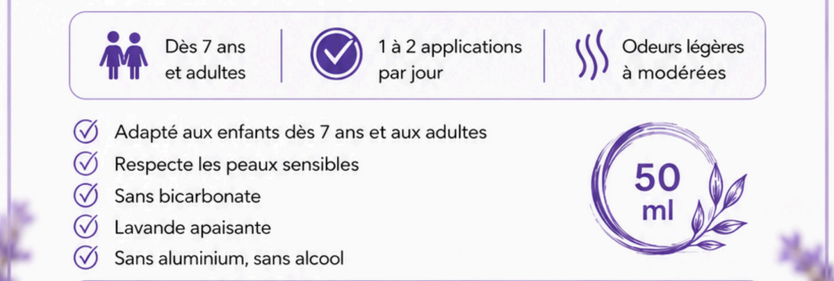 Nati Sens Deodorant pour peau sensible PUISSANCE 3 FORMAT 2 MOIS