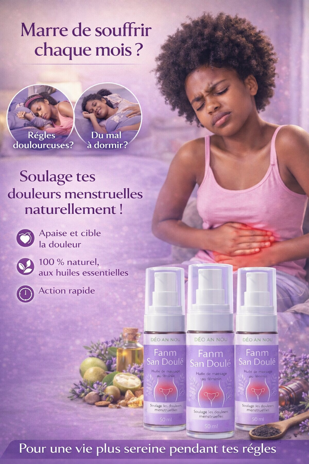 Spray Famn San Doulé – Confort féminin naturel seul Grand Format 50 ml