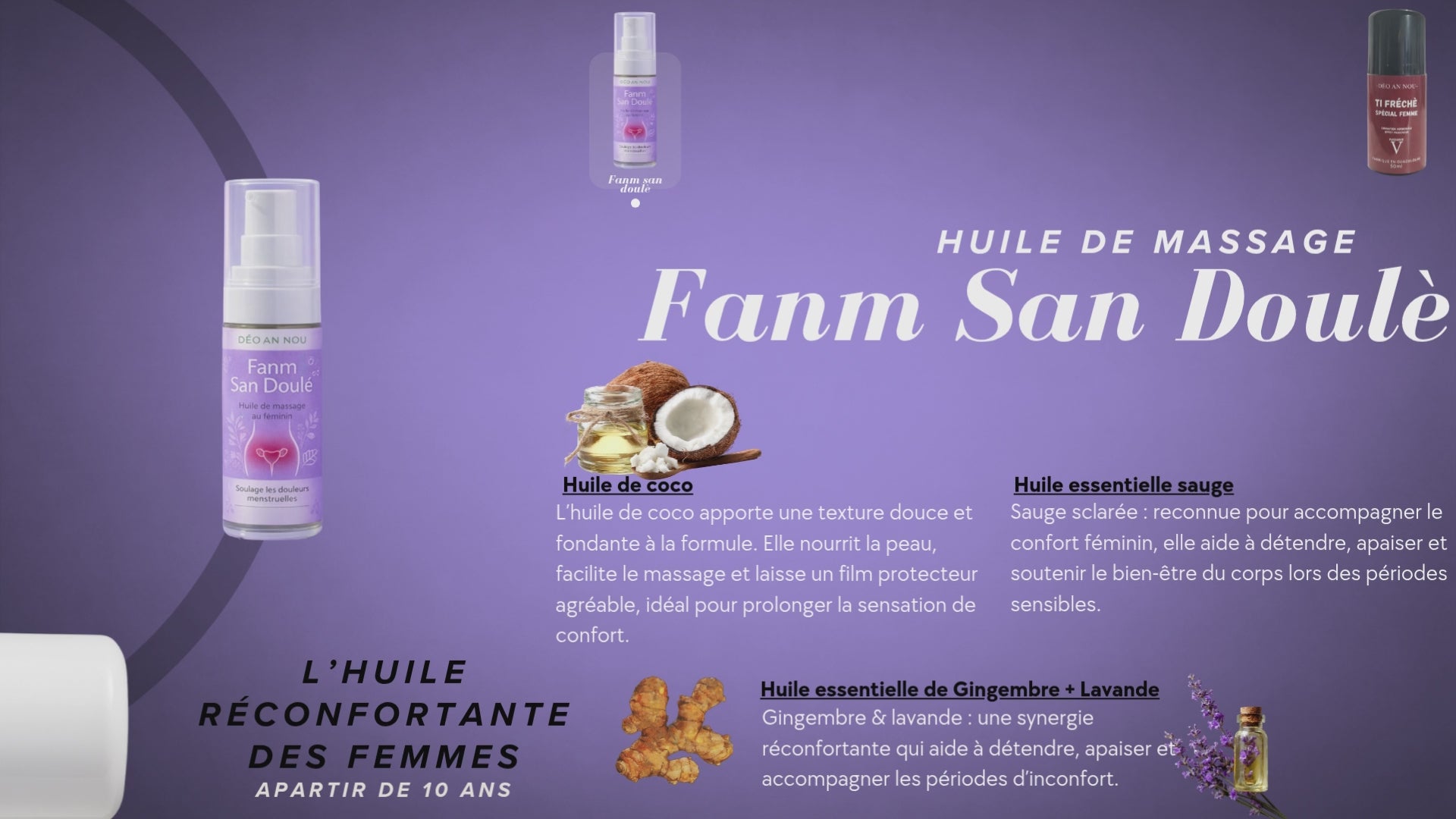 Spray Famn San Doulé – Confort féminin naturel seul Grand Format 50 ml