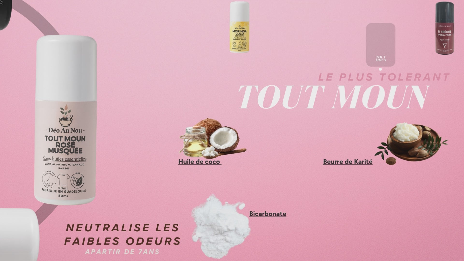 Tout Moun Rose Musquée (Sans huile ESSENTIELLE) PUISSANCE 2