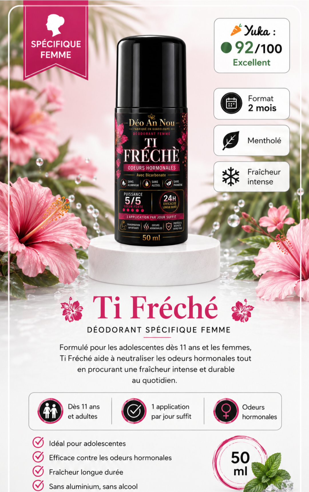 Ti Fréchè 24H Spécial Femme FORMAT 2 MOIS